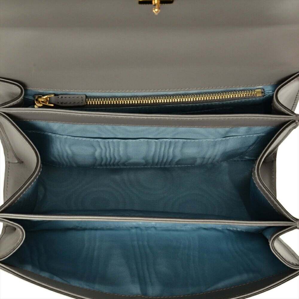 GUCCI Authentic Gray Leather Shoulder Bag - Picture 5 of 7